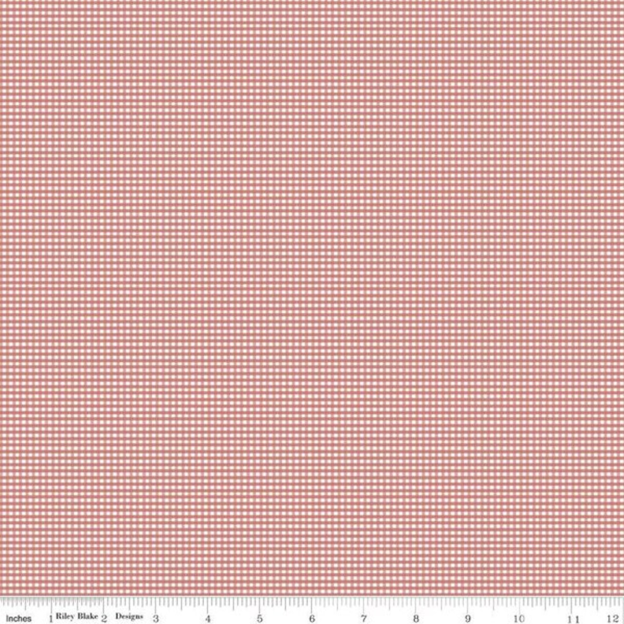 Micro Gingham in Canyon Rose (c455-canyonrose) | Gingham | Riley Blake Designs | Riley Blake